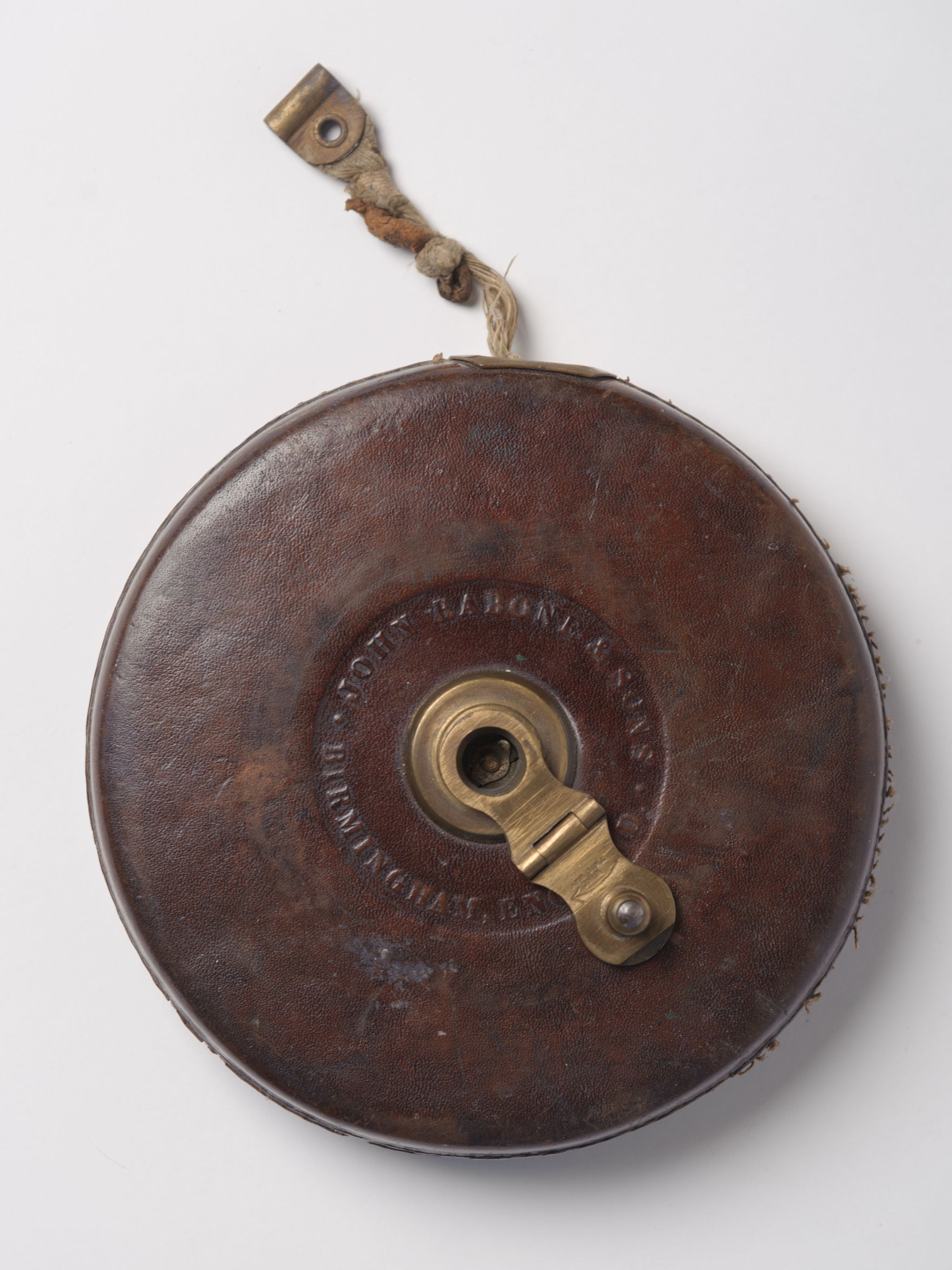 Vintage leather bound tape measure