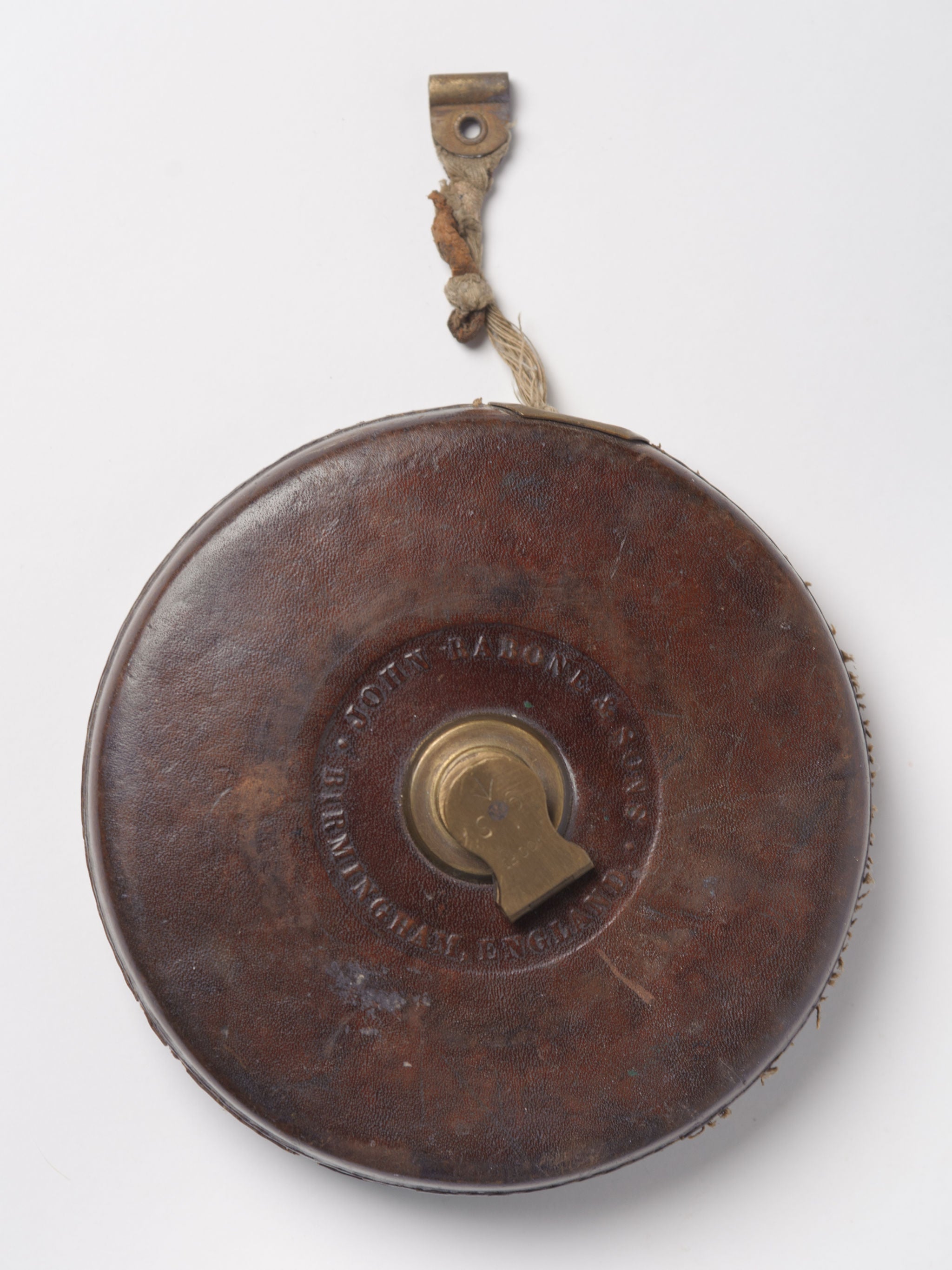 Vintage leather bound tape measure