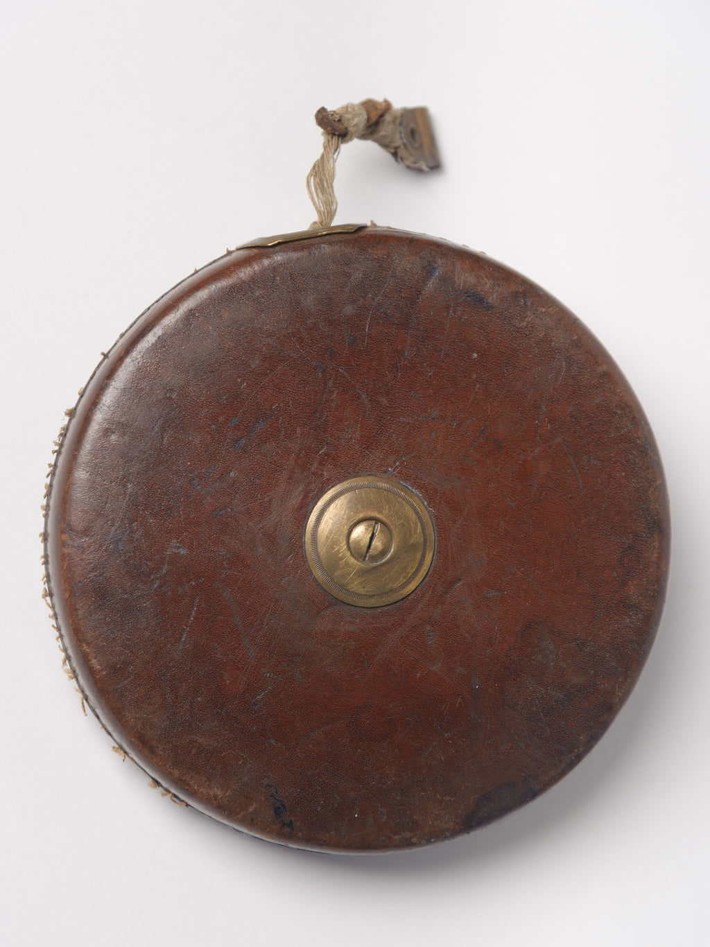 Vintage leather bound tape measure