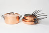 Professional French HAVARD Chef Copper Pan Set