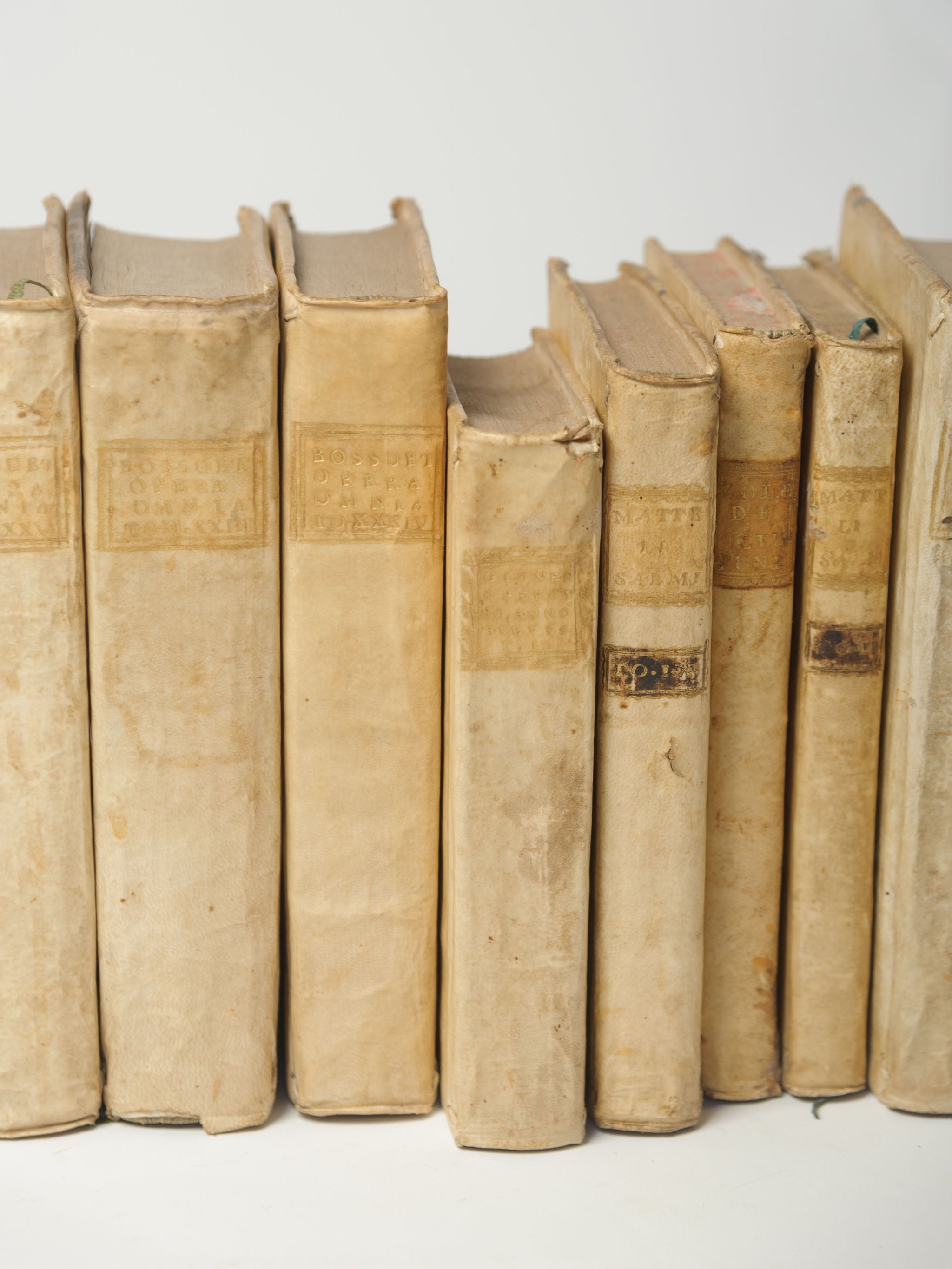 Antique 18th Century Italian Vellum Books