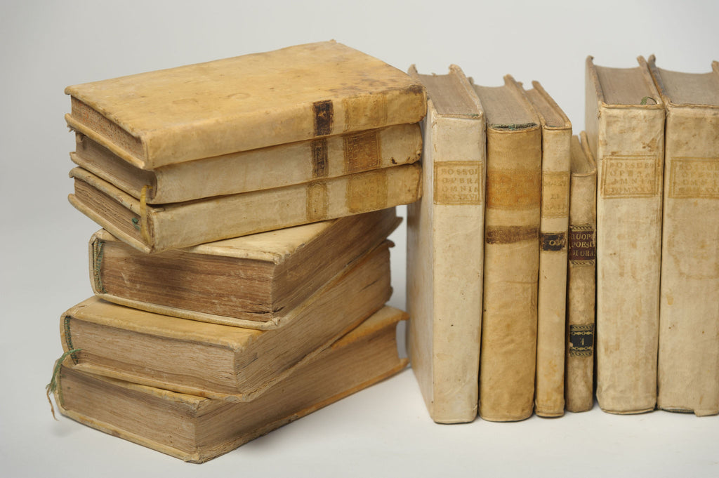 Antique 18th Century Italian Vellum Books