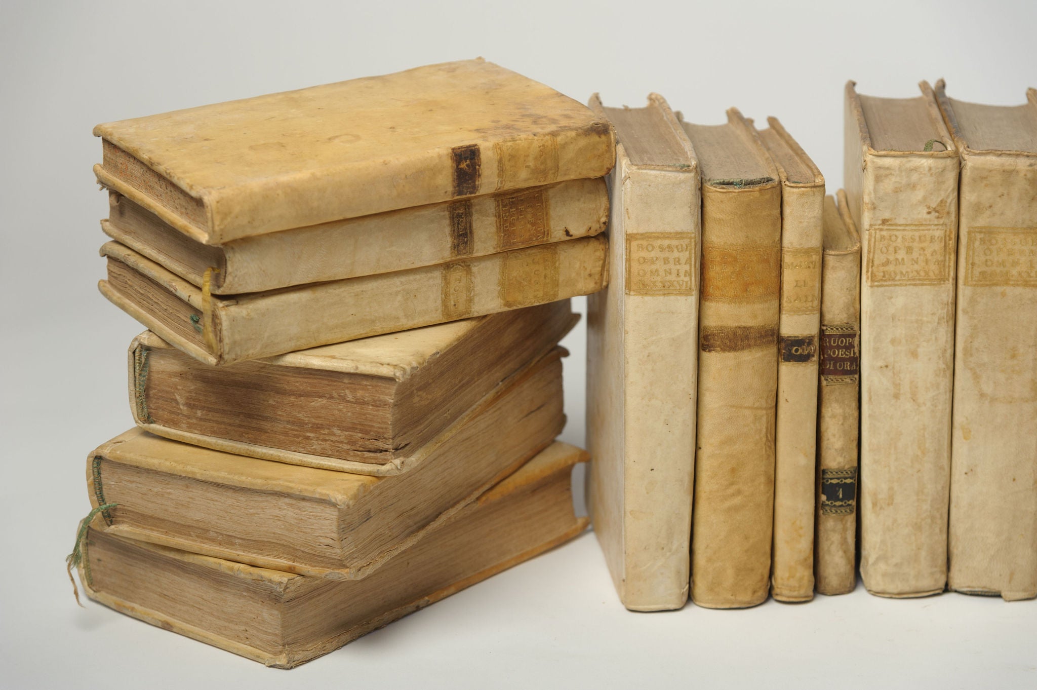 Antique 18th Century Italian Vellum Books