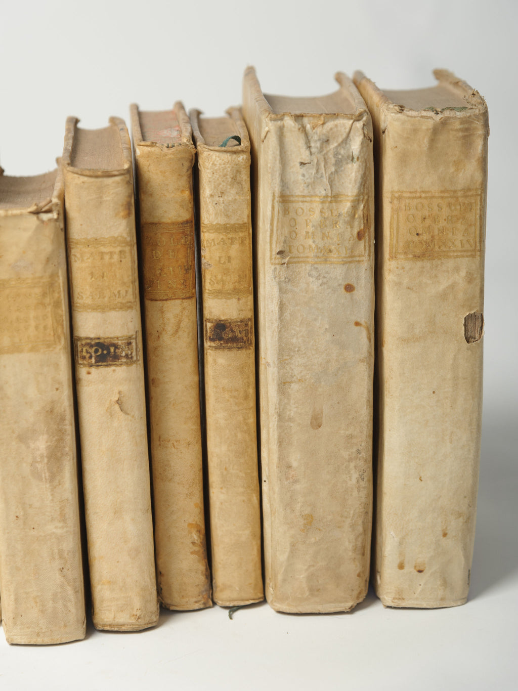 Antique 18th Century Italian Vellum Books