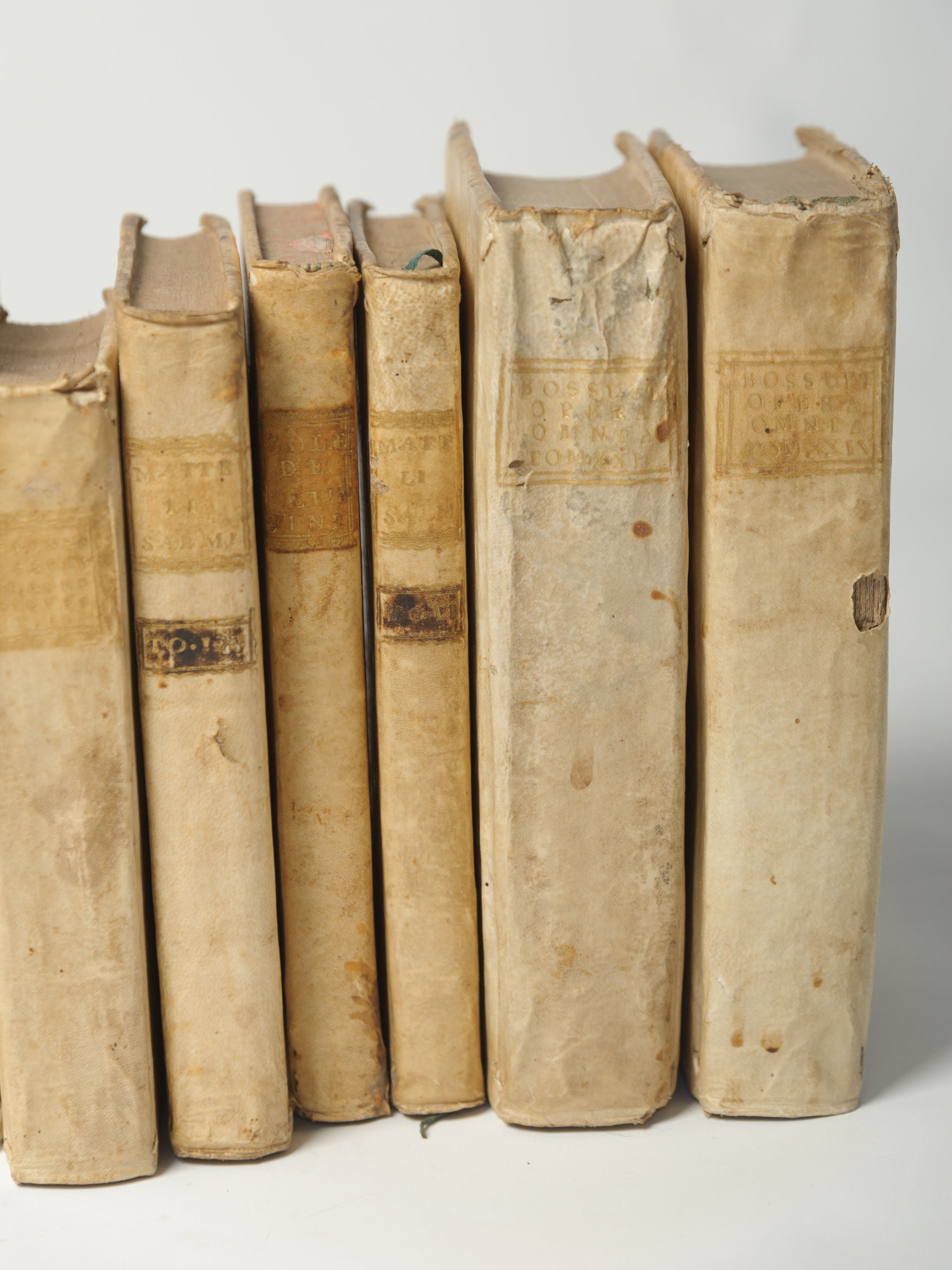 Antique 18th Century Italian Vellum Books