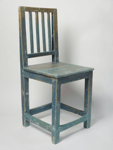 Antique Swedish Lekand style chair in Blue