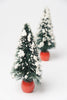 Pair Vintage 50's Bottle Brush Christmas Trees
