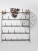 Antique French Galvanised Wall Bottle Drying Rack