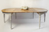 Antique Swedish Demi Lune Tables with original addition leaves
