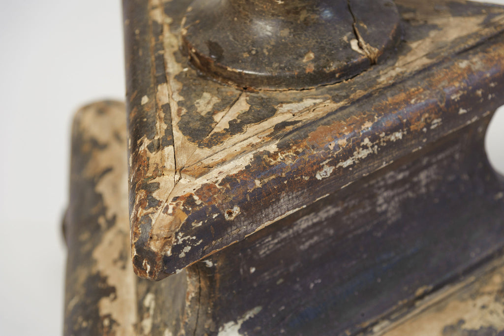 Amazing Antique 19th Century French Painted Torchere