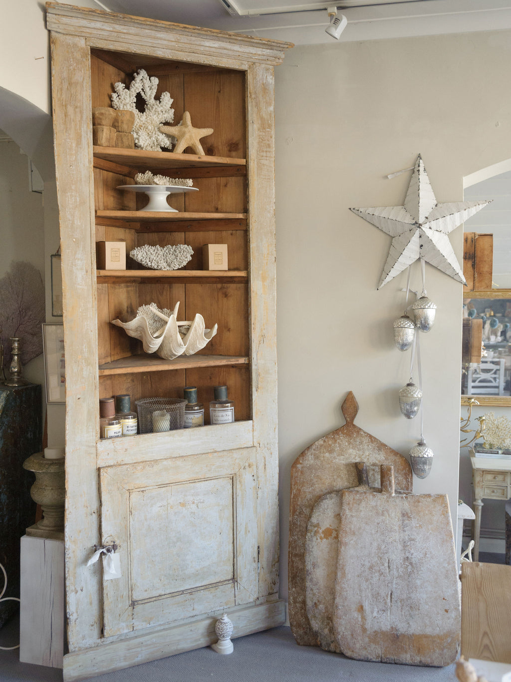 Amazing Antique 19th Century French Corner Cabinet