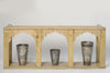 Handcrafted Indian Wall Unit Shelf and lassi cups