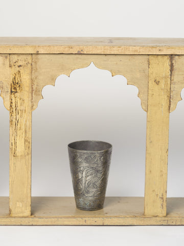 Handcrafted Indian Wall Unit Shelf and lassi cups