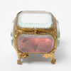 Antique French Bevelled Glass Jewellery Caskets