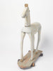 Antique 19th Century French Toy horse fragment on wheeled base