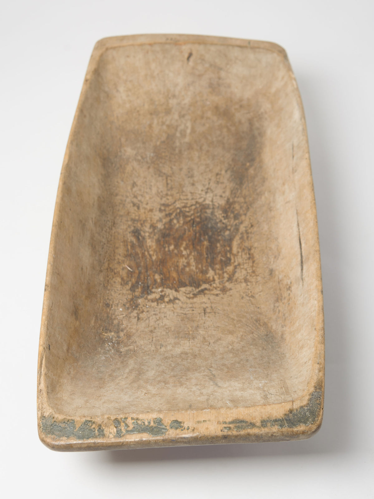 Antique Swedish Dough Bowl with original paint