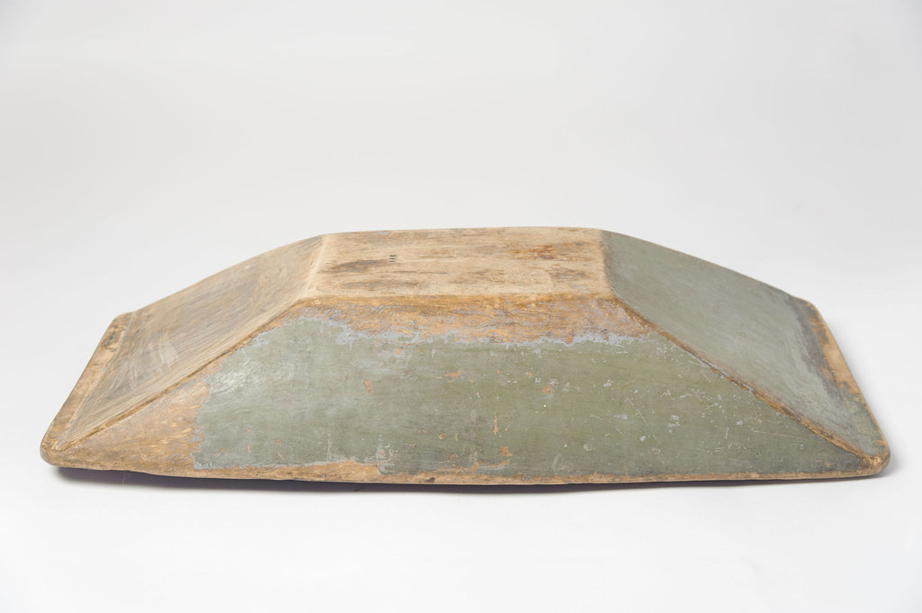 Antique Swedish Dough Bowl with original paint