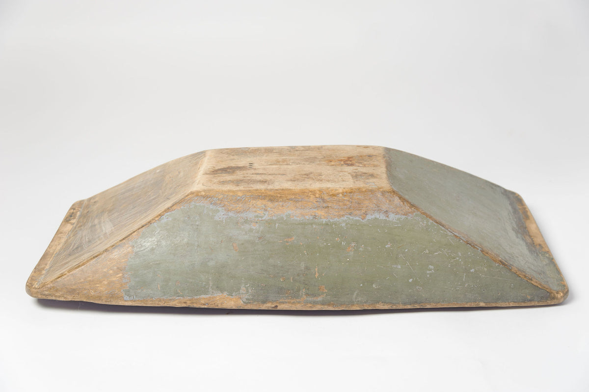Antique Swedish Dough Bowl with original paint