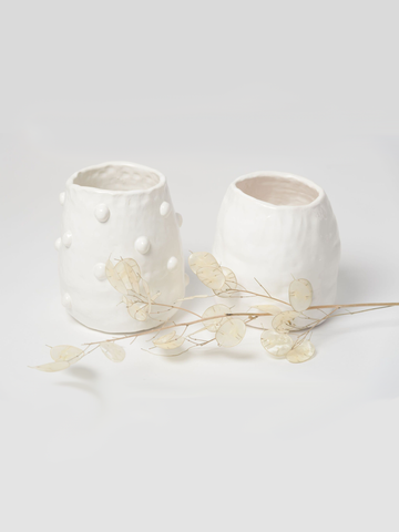 Marigold and Lettice handmade vases