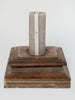Salvaged Indian Pillar Base Candle holders