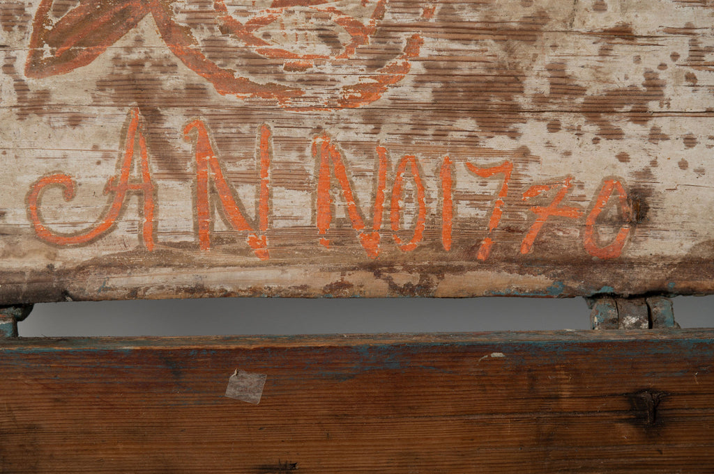 Antique 18th Century Swedish chest with original paint