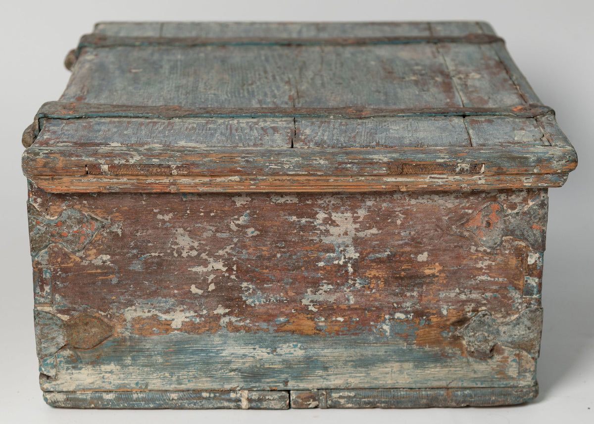 Antique 18th Century Swedish chest with original paint