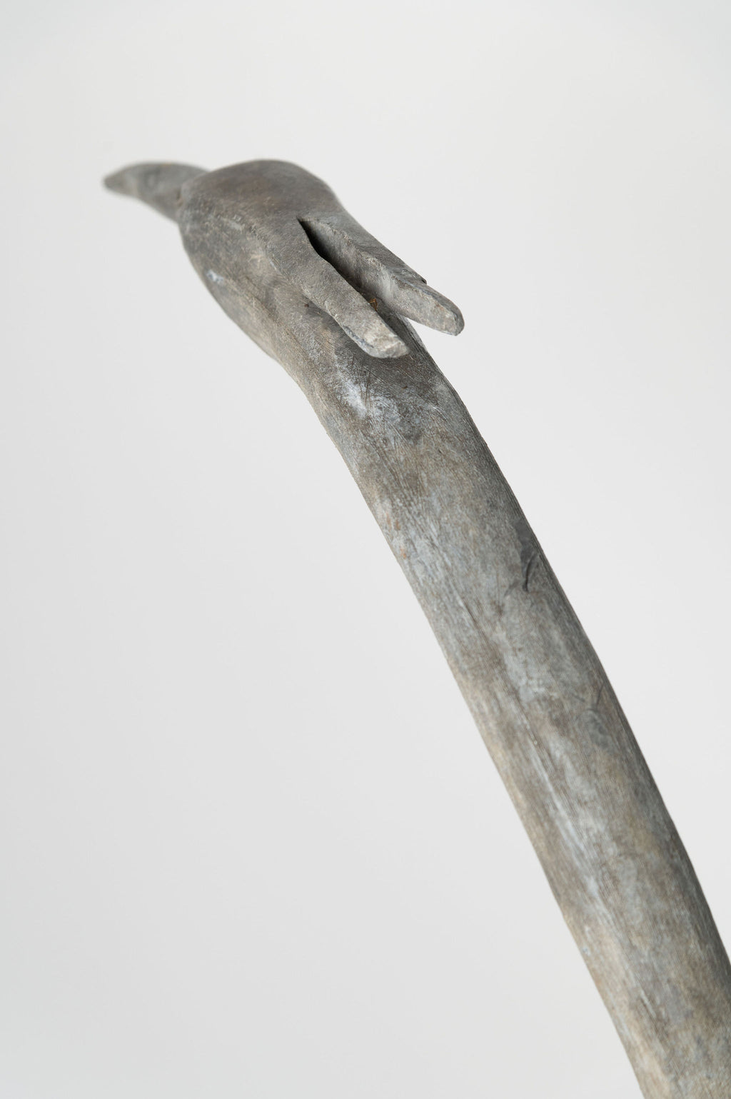 Amazing antique lead heron on stone stand plinth