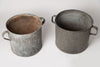 Vintage Hungarian Galvanised zinc bucket/planters