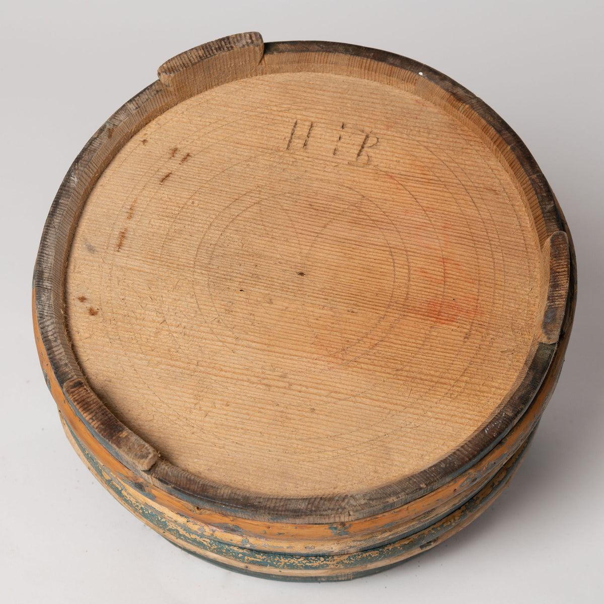 Antique Swedish Wooden milk tub with original paint