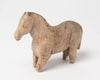 Antique Swedish hand carved wooden folk art toy horse