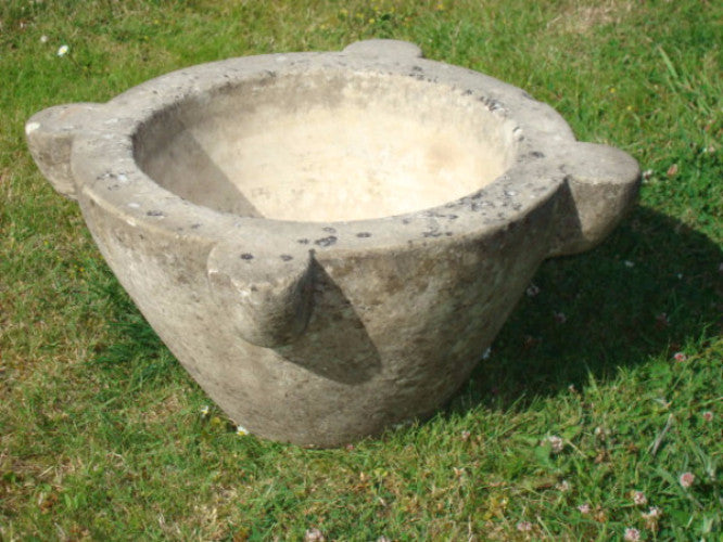 18TH CENTURY RARE LARGE MARBLE STONE MORTAR
