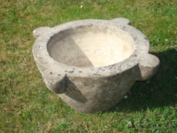18TH CENTURY RARE LARGE MARBLE STONE MORTAR