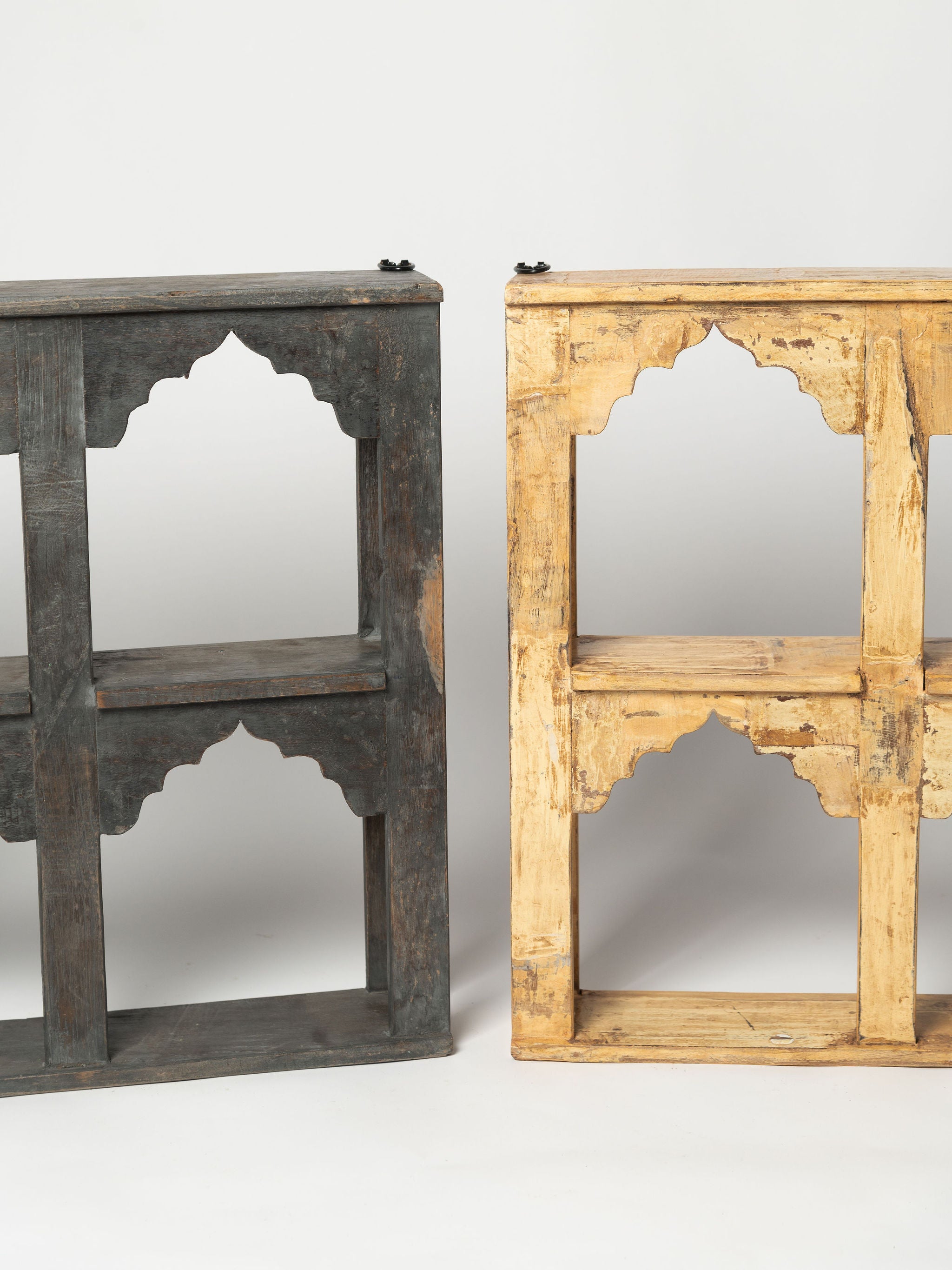 Hand crafted Indian wall shelf display unit