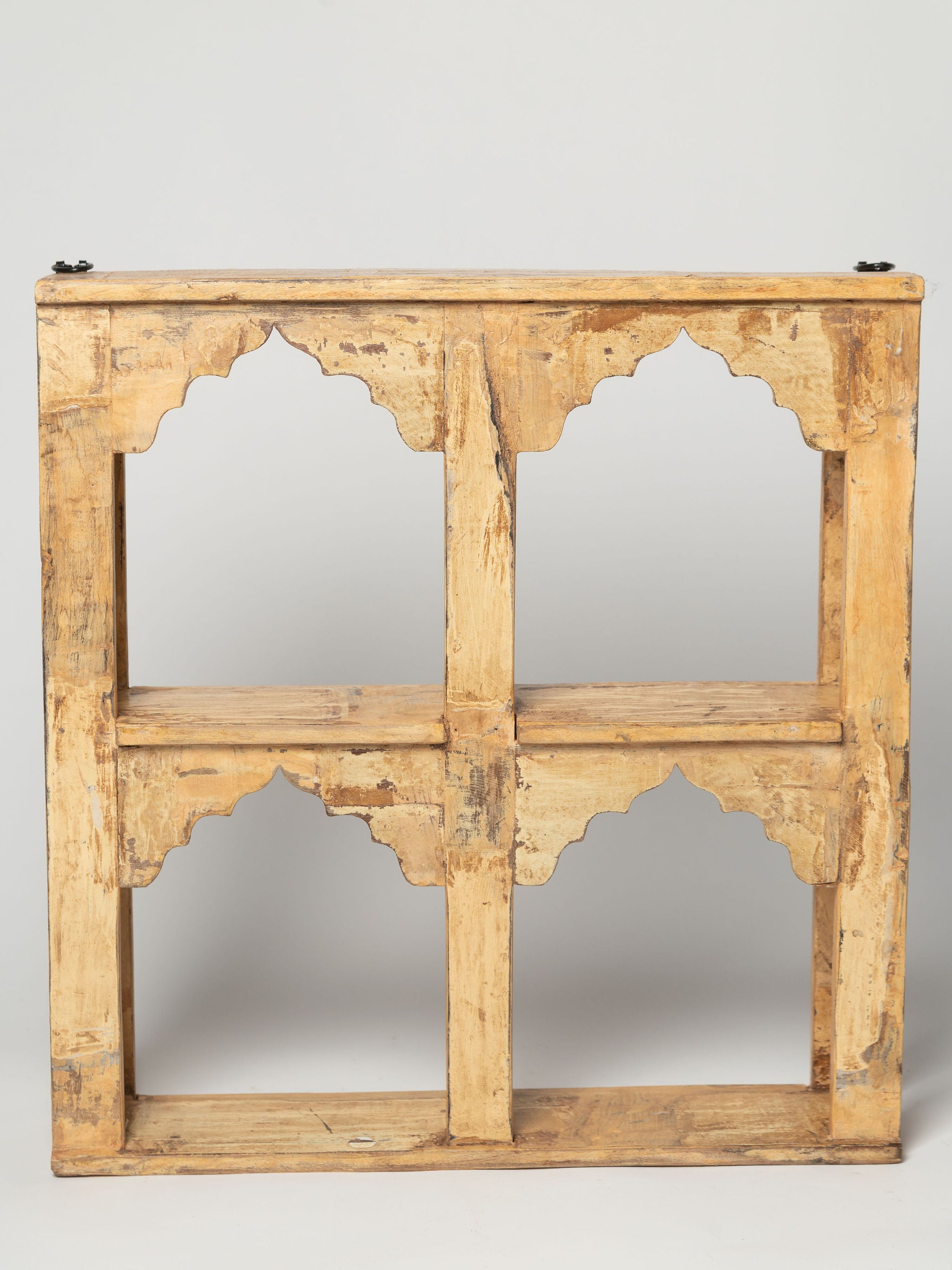 Hand crafted Indian wall shelf display unit