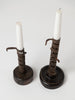 Antique 19th Century French Rat de cave candleholders