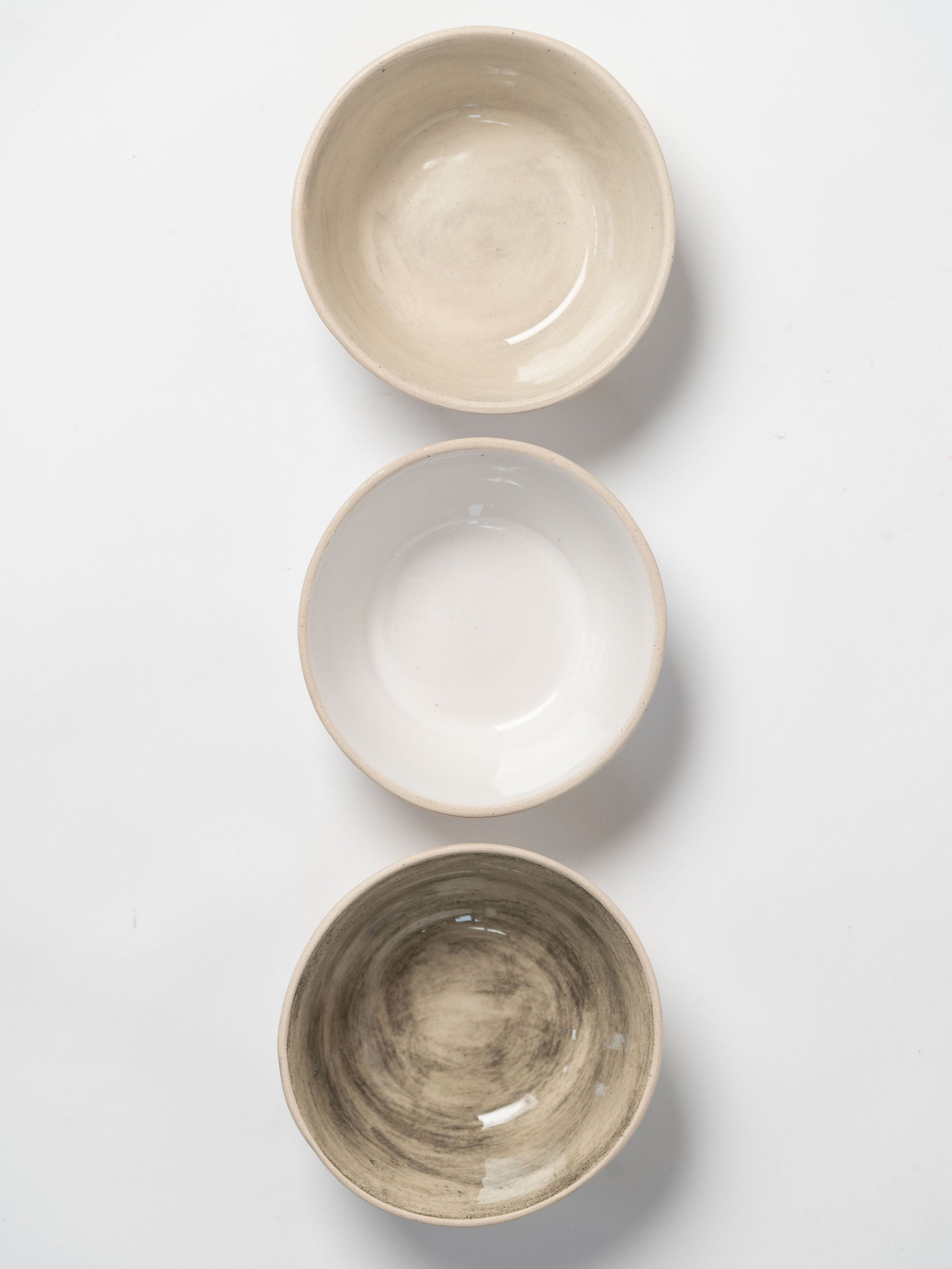 Wonki ware Ramekin pots in plain wash colour