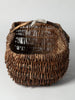 Vintage French woven foraging baskets