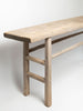 Bleached rustic chinese elm console table