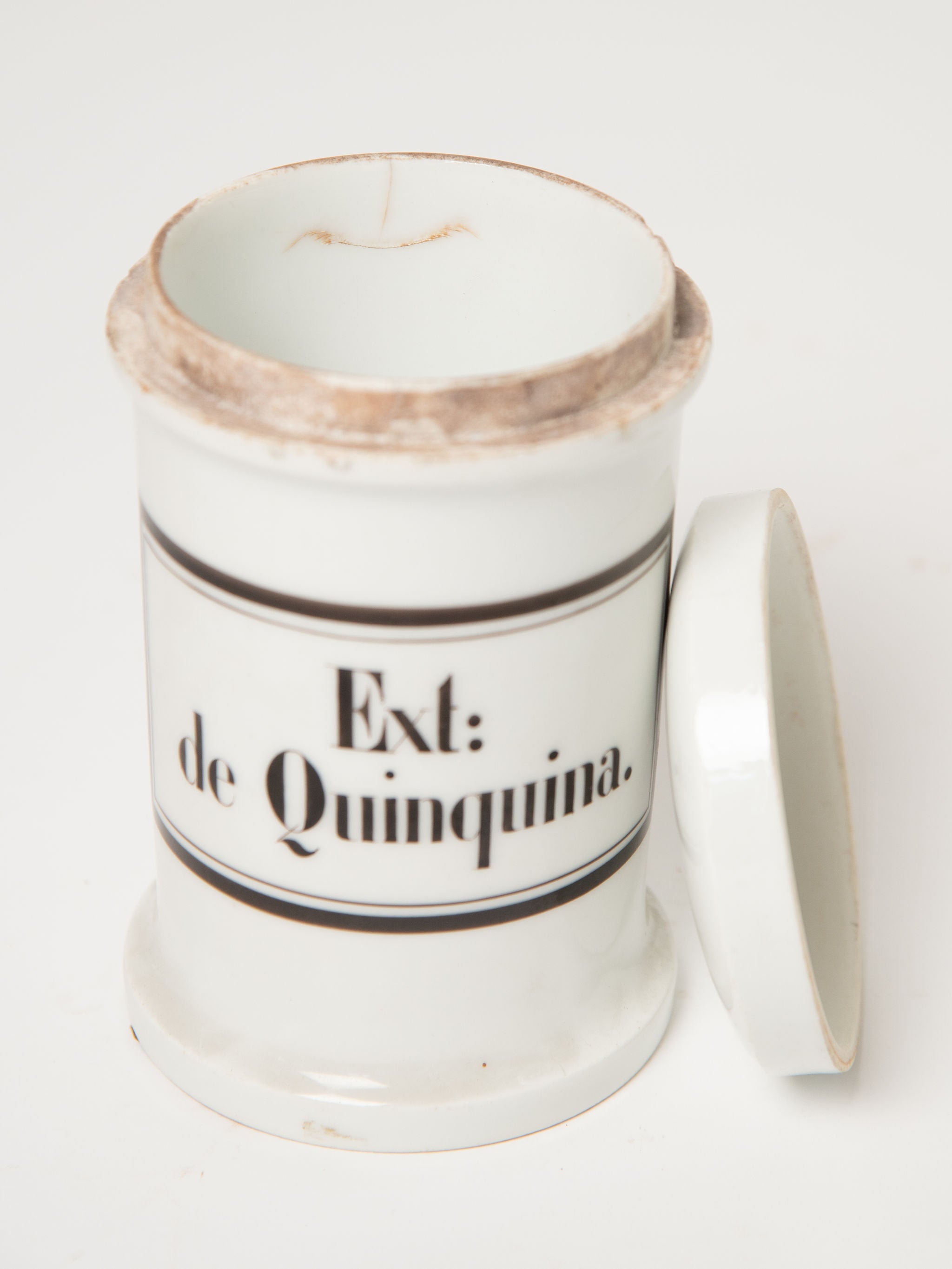 Collection of beautiful antique French apothecary lidded pots