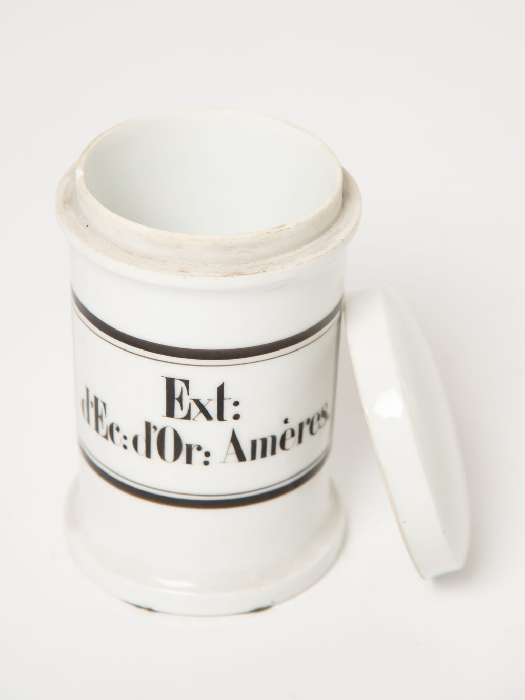 Collection of beautiful antique French apothecary lidded pots