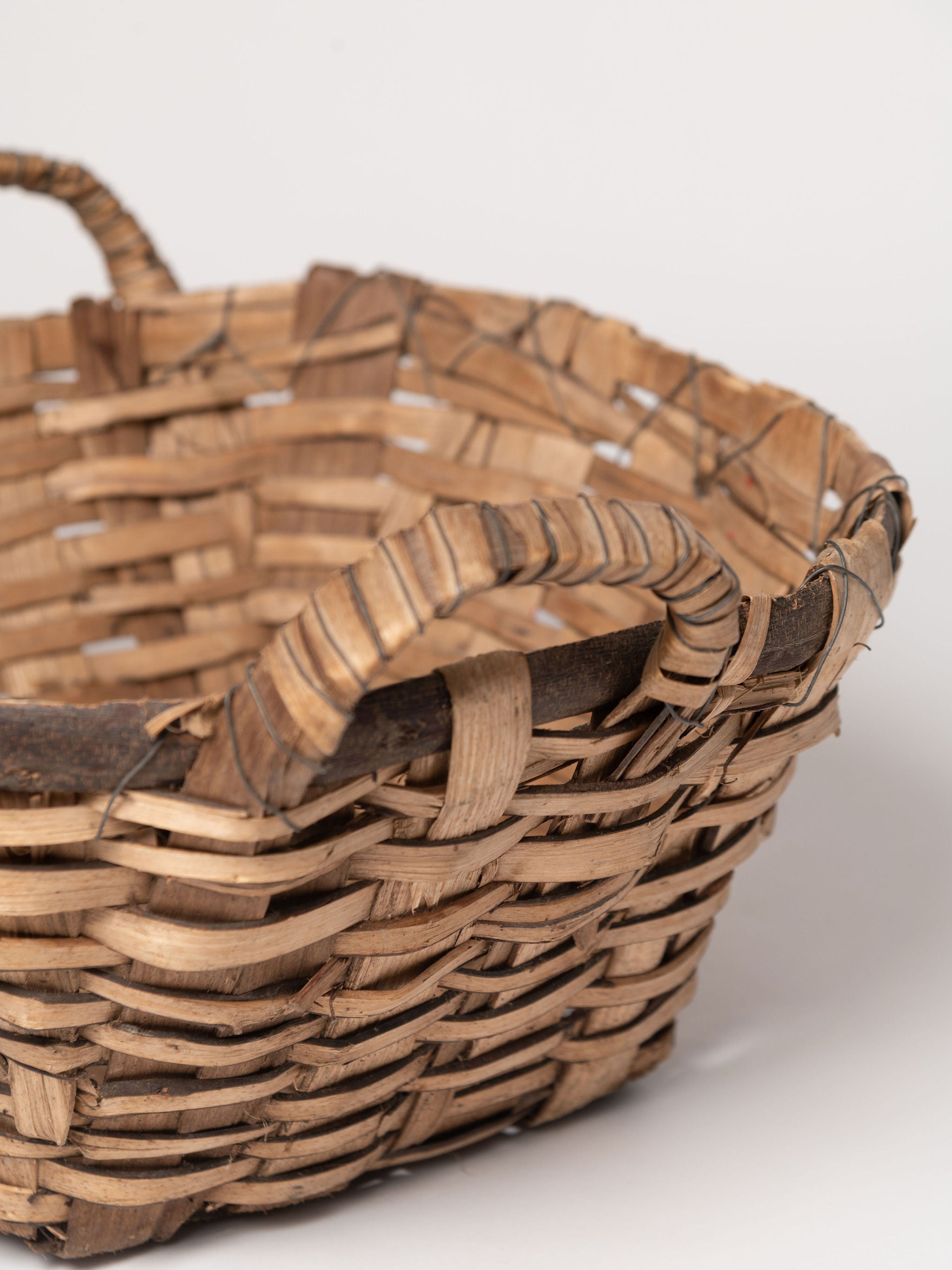 Vintage French Grape harvest basket