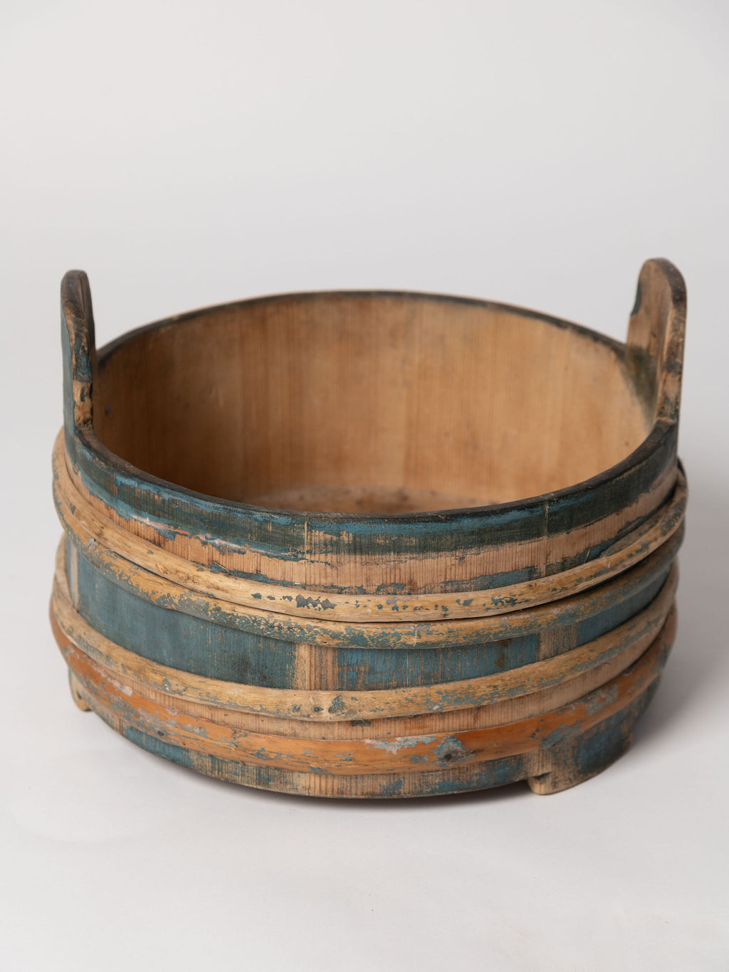 Antique Swedish Wooden milk tub with original paint
