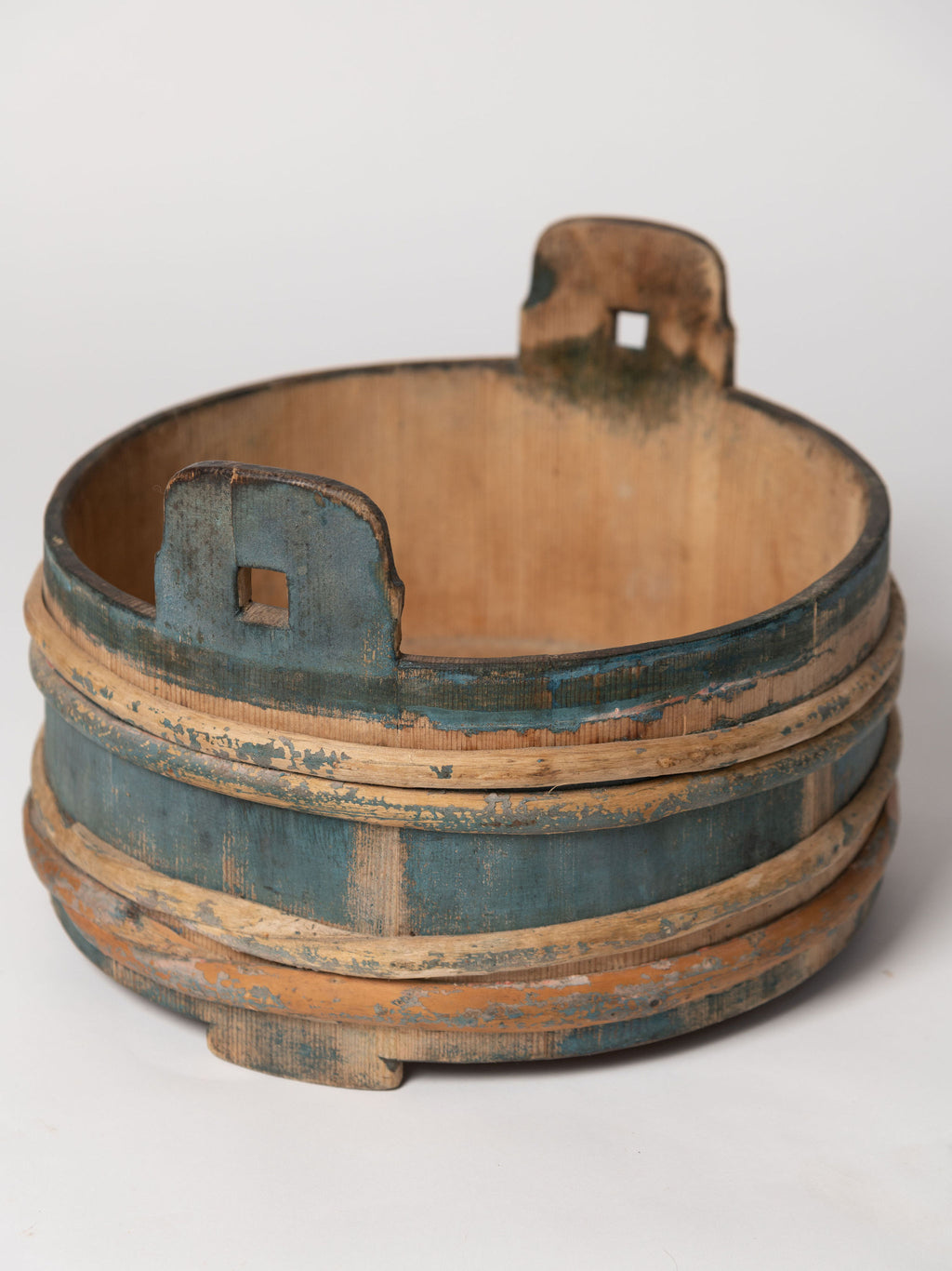Antique Swedish Wooden milk tub with original paint
