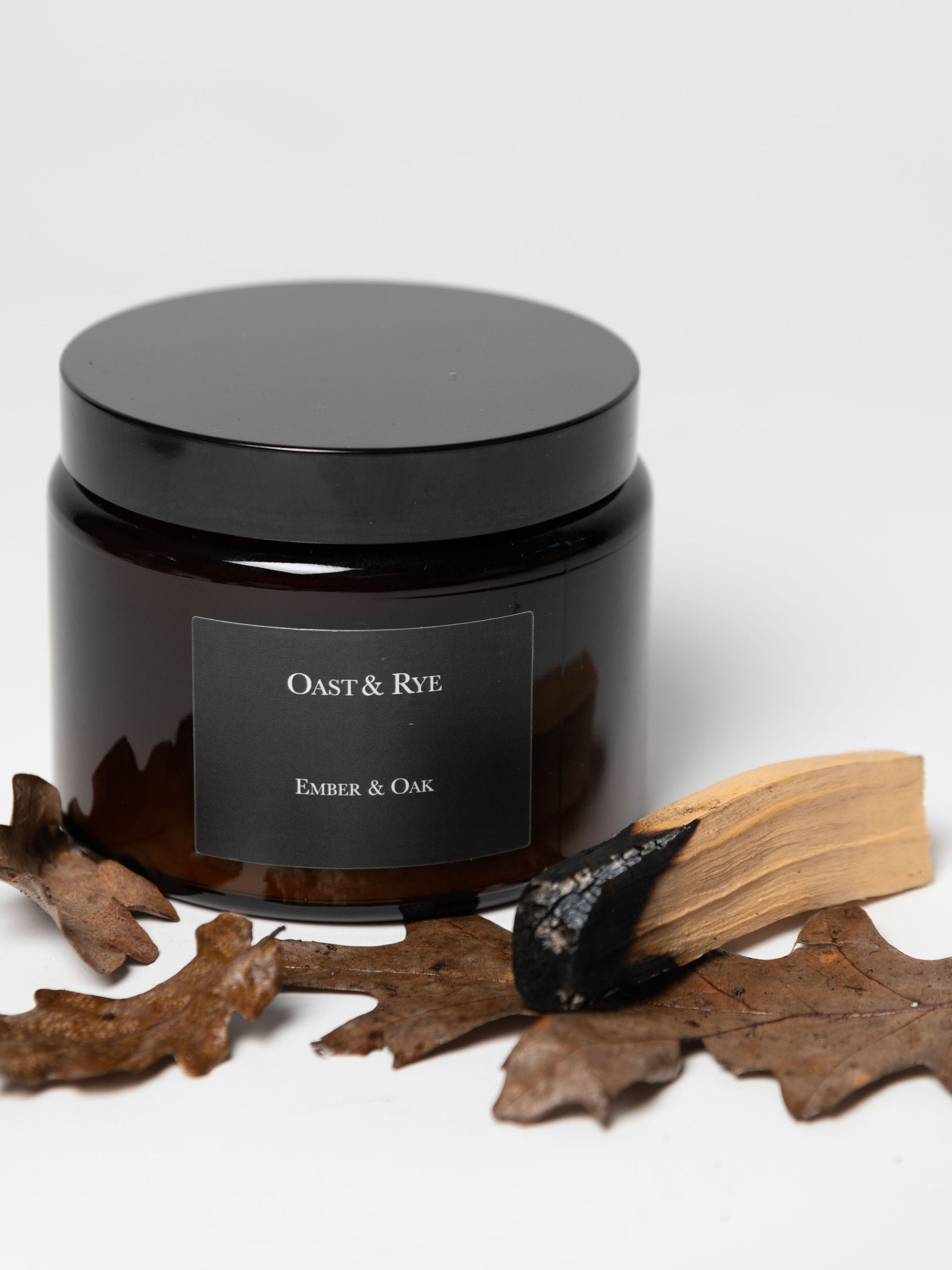 Oast and Rye Ember and Oak candles and Room spray