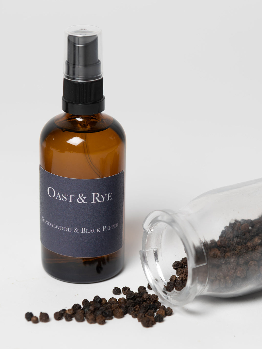 Oast and Rye Sandalwood & Black Pepper candles and room spray