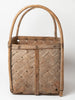 Antique 19th Century Swedish birch bark basket with bentwood handles