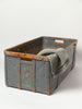 Antique Swedish painted birch bark and bentwood basket