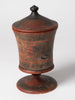 Antique 19th Century Swedish Folk art lidded pot