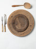 Antique 18th Century Swedish folk art plates and cutlery