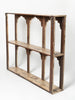 Reclaimed Indian 6 arched wall shelf unit